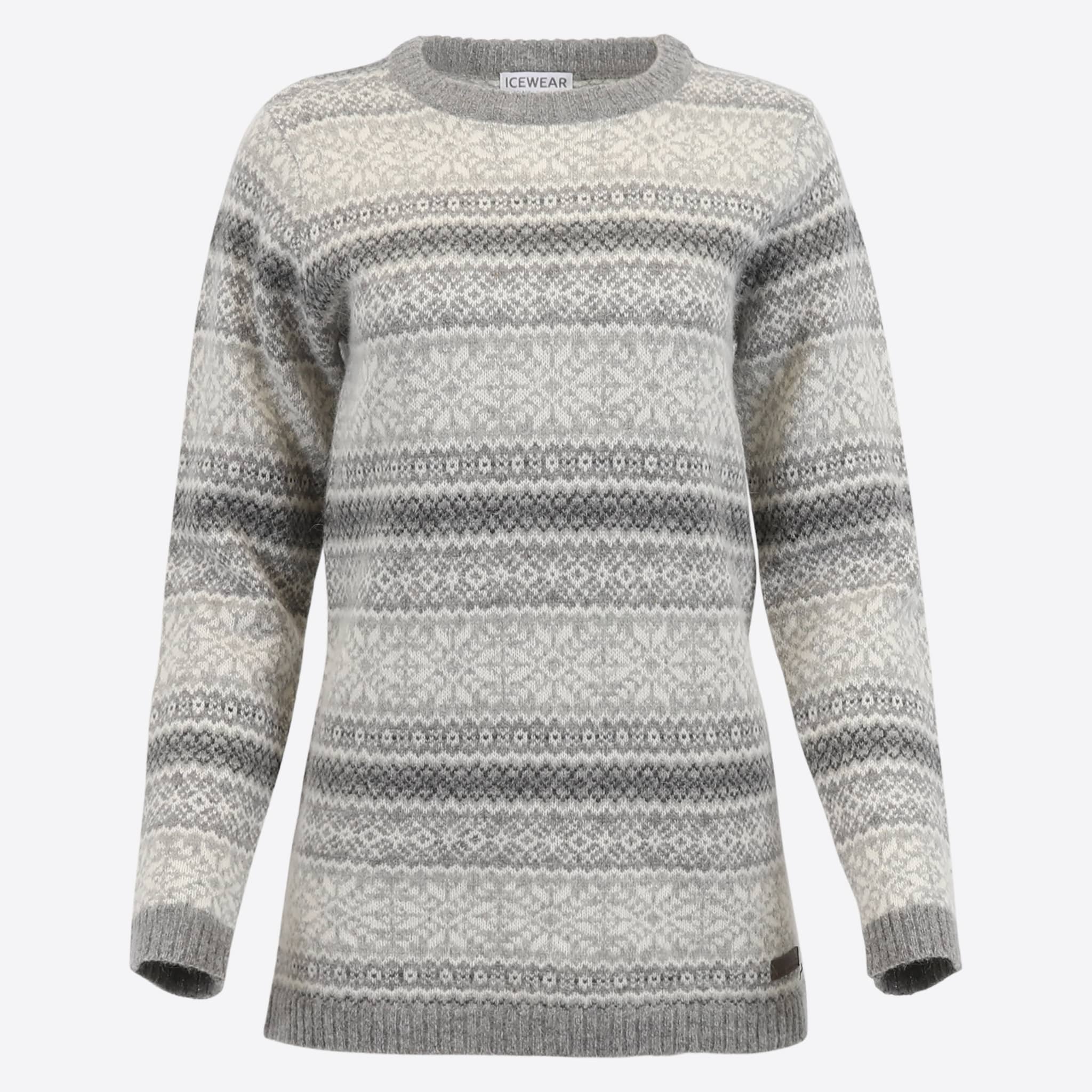 Urður women's long wool sweater